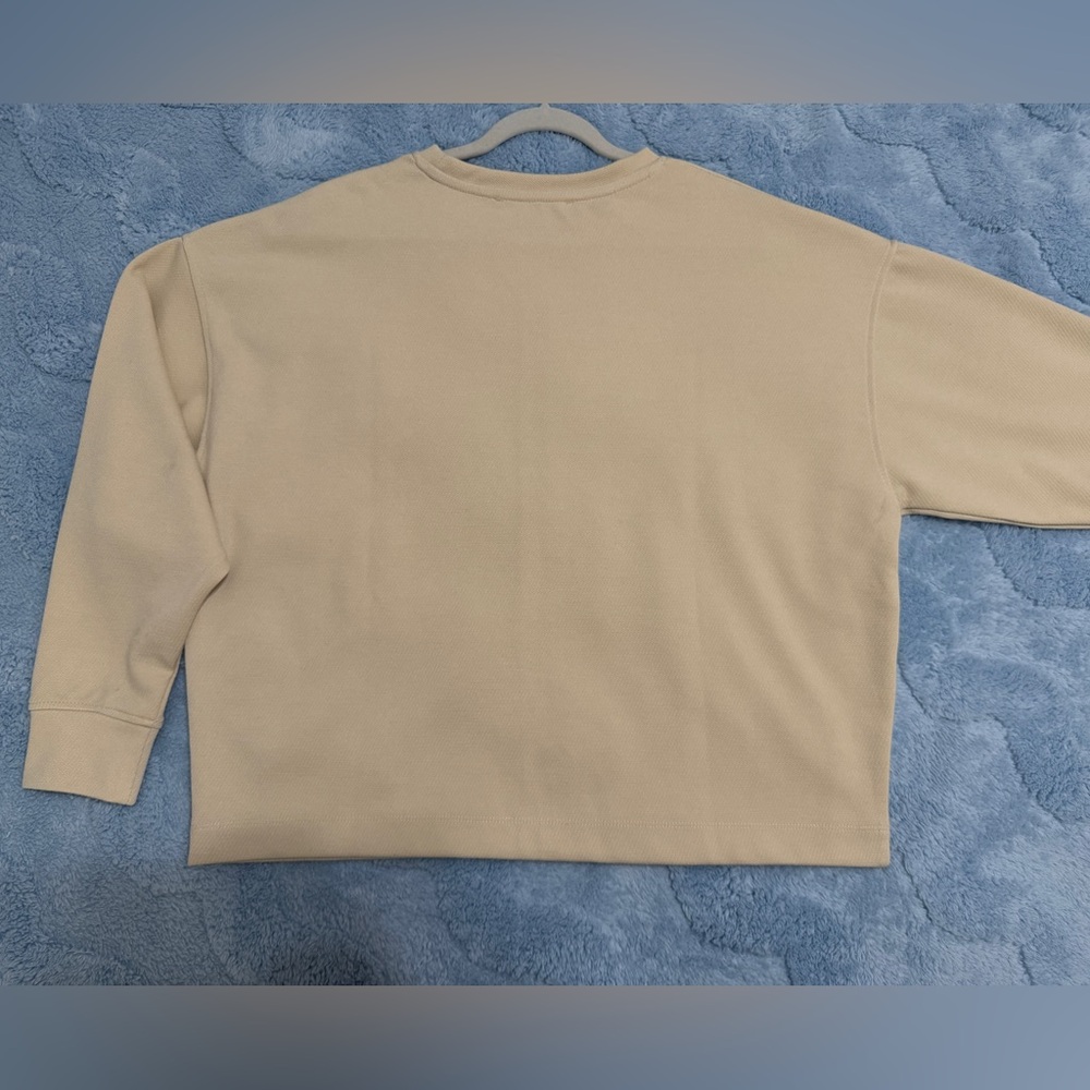 Mango MNG Oversized Textured Sweatshirt Beige Worn Once in Excellent Condition - Picture 12 of 12
